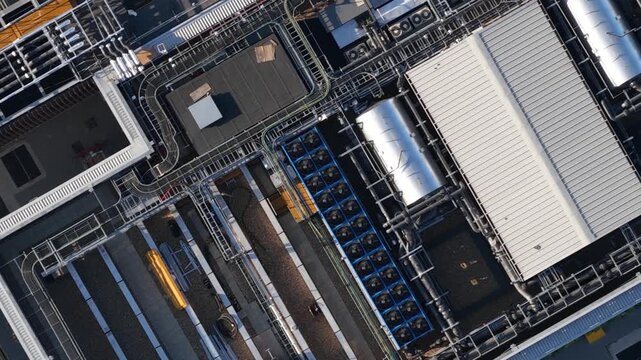 Aerial View of Longcross Park AI Data Center Campus in Surrey