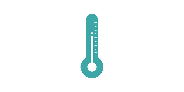 Thermostat icon in teal color for temperature measurement and control.