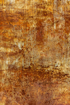 Rusted Metal Surface with Intricate Texture Patterns
