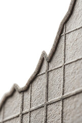 Naklejka premium Close up of textured beige fabric with grid pattern