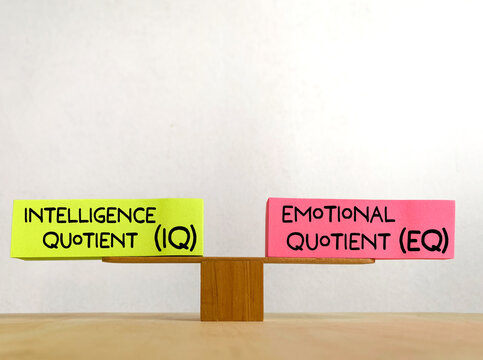 Intelligence Quotient IQ and Emotional Quotient EQ Comparison