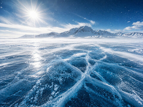 winter mountain landscape