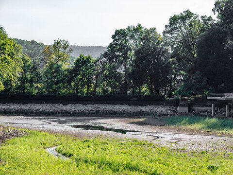 Trocken gelegter See