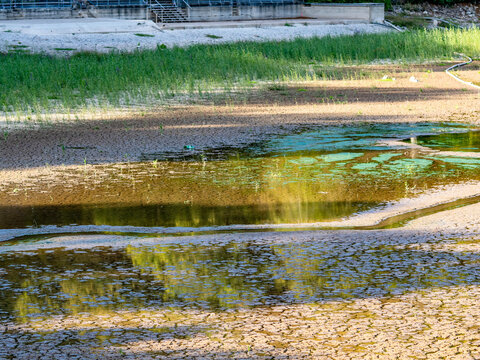 Trocken gelegter See