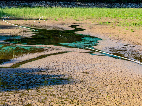 Trocken gelegter See