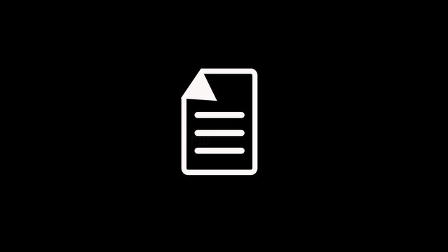 Document icon paths trace clean minimalist folder file nodes over dark tracks. Secure corporate asset archiving applications demonstrate safe loading using this document icon.