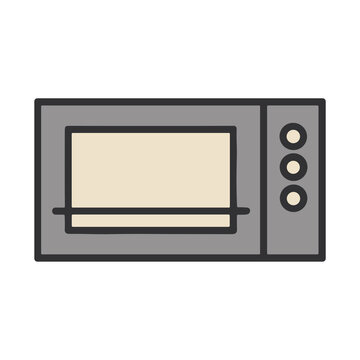 Illustration of a microwave oven