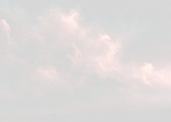 Fototapeta premium Soft wispy pink clouds PNG isolated on transparent background. Subtle cloud haze texture element for photo overlay