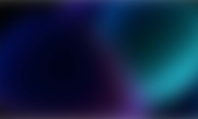 Fototapeta premium Abstract dark blue and teal gradient background with soft glowing light effects for modern digital design projects