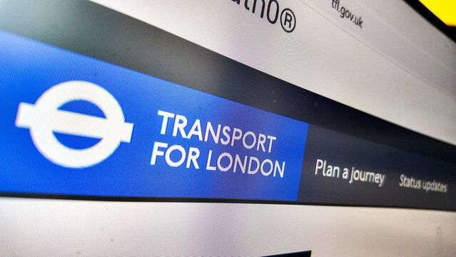 . a computer screen with transport for london website displayed