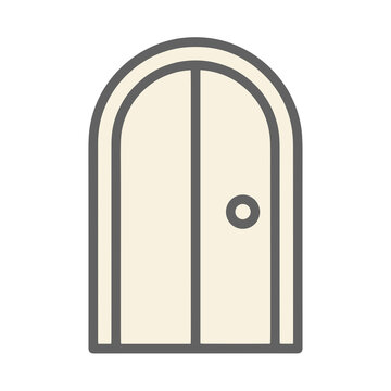 Arched double door icon