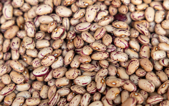 Full frame background of raw pinto beans