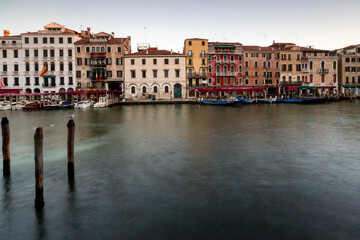Historic buildings along venice grand canal © Ruslan Bolgov
