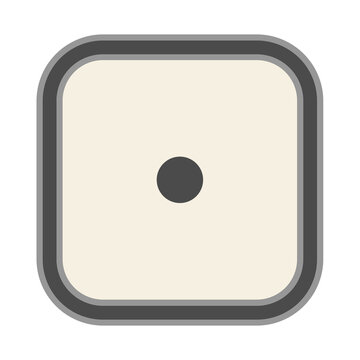 One dot on a die face