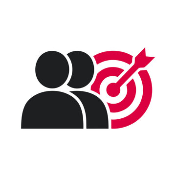 Target audience icon vector design