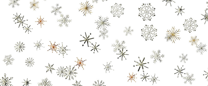 Beautiful snowflake pattern background for winter holidays and festive celebrations