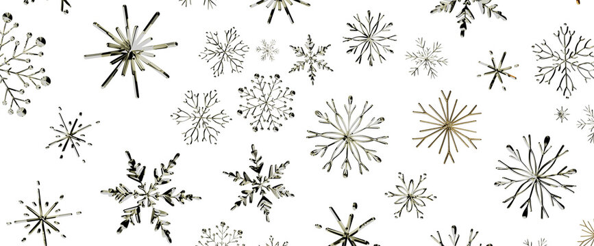 Elegant winter snowflake patterns and frosty designs for a festive holiday season