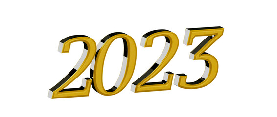 Happy New Year 2023 design in elegant gold and black with nice effects, perfect for greetings and in © vegefox.com