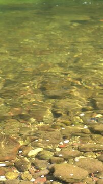 River water ripples making an abstract texture of water in motion, background