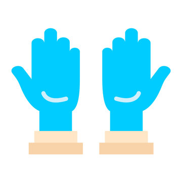 Cleaning Gloves Vector Design Icon Style