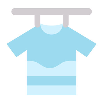 Drying Clothes Vector Design Icon Style