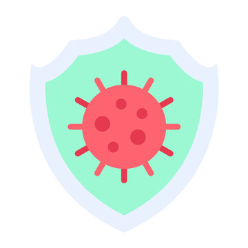 Virus Protection Vector Design Icon Style
