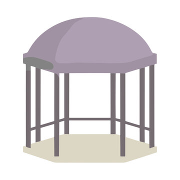 Gazebo with dome roof