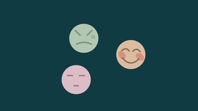 Holding paper cut happy smile face ,positive thinking, mental health assessment , world mental health day concept on alpha transparent background.