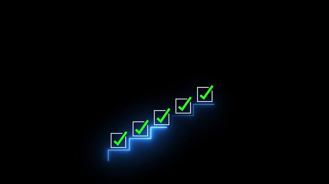 Business planning goals with digital checklist and target strategy, success achievement steps, corporate project management, performance tracking, strategic on alpha transparent background.