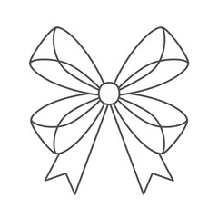 Naklejka premium Simple bow outline