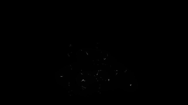 Electric cartoon thunder spark and lightning flash FX, glowing neon energy explosion burst, hand drawn storm effects, comic power overlay animation on black background, dynamic 4K. video