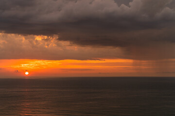 Obraz premium sunset over the baltic sea
