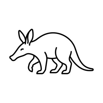 aardvark line icon