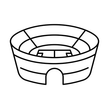 stadium line icon