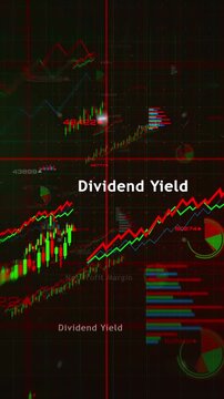 Vertical video: Stock market indices ebitda ratio diagrams charts and graphs fast seamless loopable analysis concept animation
