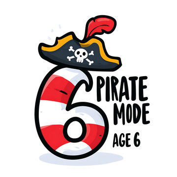 Pirate party celebration for a child's sixth birthday on Talk Like a Pirate Day