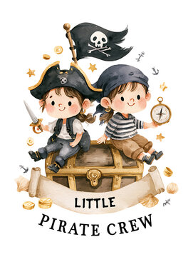 Kids celebrate Talk Like a Pirate Day with a pirate party featuring costumes and decorations
