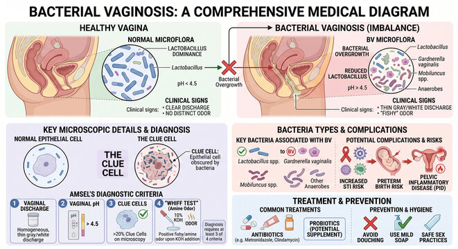 Pathophysiology and Cellular Changes in Bacterial Vaginosis
