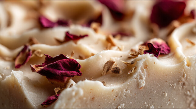 Natural Spa Set with Handmade Soaps, Oils, and Candlelight