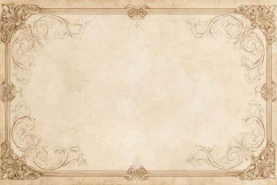 Classic decorative frame for invitations and stationery design