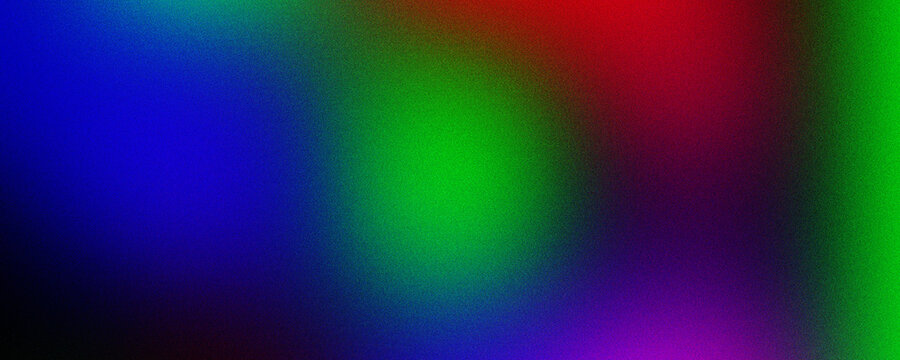 Abstract background with bold primary color blocks blue green and red with a dark purple gradient.