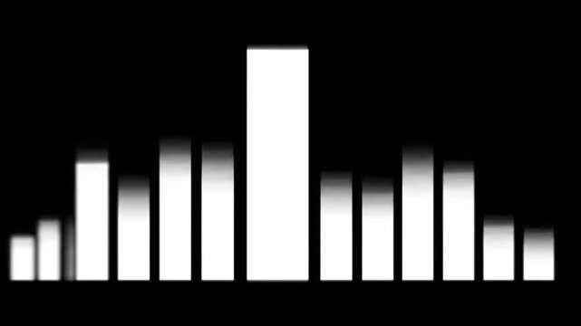 Abstract bar graph visualization of data trends