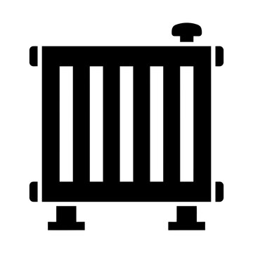 heating radiator glyph icon