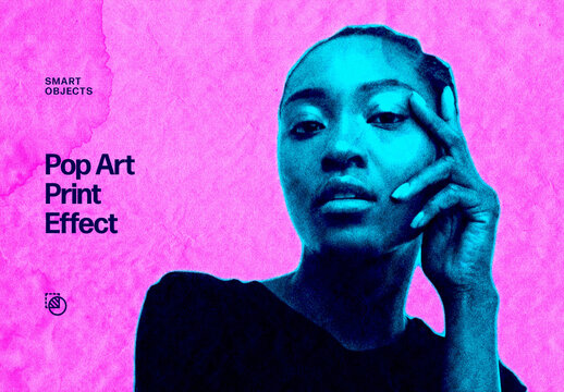 Watercolor Pop Art Effect For Poster And Social Media Design