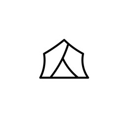 tent icon vector illustration © Didik