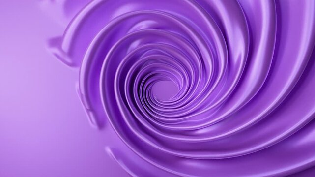 Purple Abstract Spiral Pattern with Layered Curved Rings on Soft Violet Background