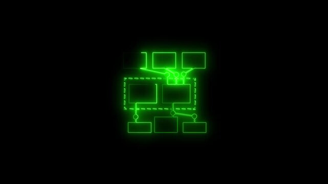 Ai tools or neon box. Multi function for Agentic AI technology motion background. Multi agent AI systems, Automate daily Tasks Smart AI solutions improve efficiency, Automate repetitive work.4k vide
