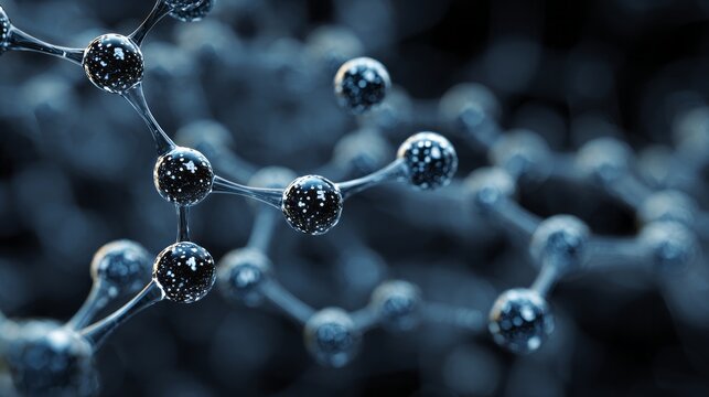 Abstract nanotechnology background with futuristic molecular structures for biomedical engineering and innovative medical device research