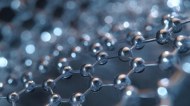 Abstract nanotechnology background with futuristic molecular structures for biomedical engineering and innovative medical device research