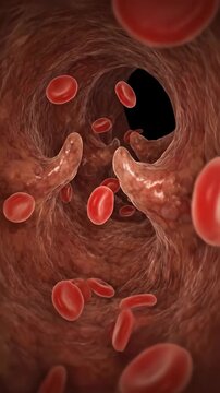 Vessel health complication: varicose vein, vascular problem, blood cell, venous valve, flow impede, medical issue, internal anatomy, vein disease, unhealthy circulation.